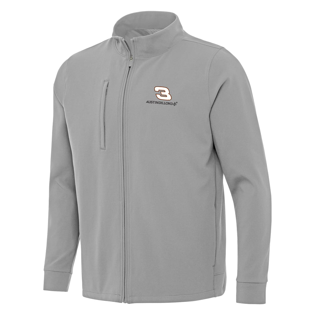  Austin Dillon Antigua Regard Full-Zip Jacket - Gray